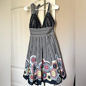 Size 2 Anthropology Lyndia Halter Summer Dress